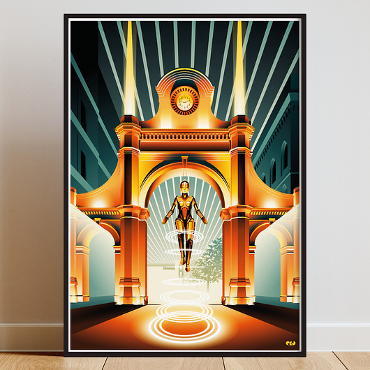 plakaty Brama Manufaktury - plakat z symbolem Łodzi