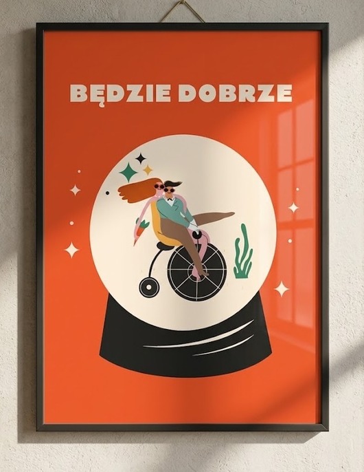 plakaty Plakat kula idzie love 30x40