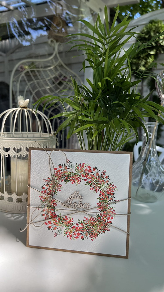 kartki scrapbooking Ręcznie robiona kartka dla babci - pomysł na prezent na Dzień Babci