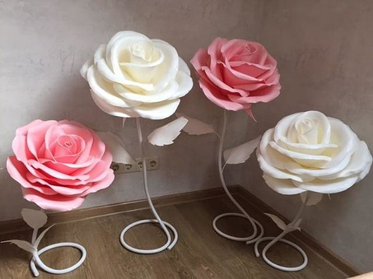 Gigant kwiaty z Izolon.Super dekoracja Flowers papier