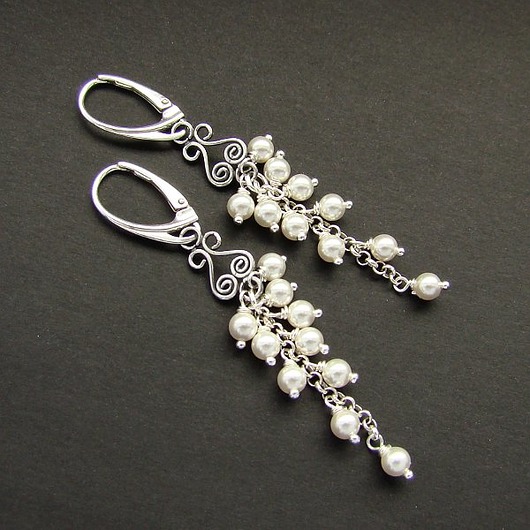 kolczyki swarovski Kolczyki Swarovski Perełki