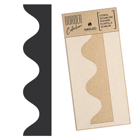 tapety i naklejki ścienne Szablon malarski border // FALA #1