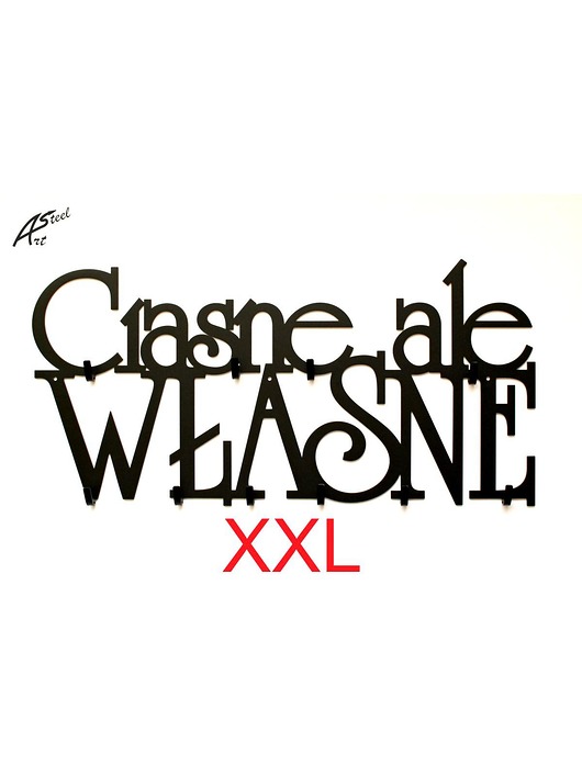 Wieszak na ubrania Ciasne ale własne XXL Design ArtSteel