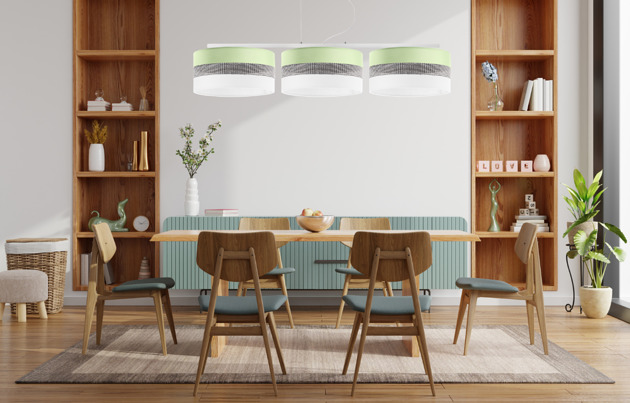 lampy wiszące Lampa wisząca z abażurem 30 cm kryształki/cyrkonie