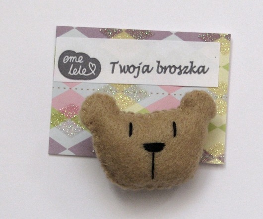 Broszka miś  emelele