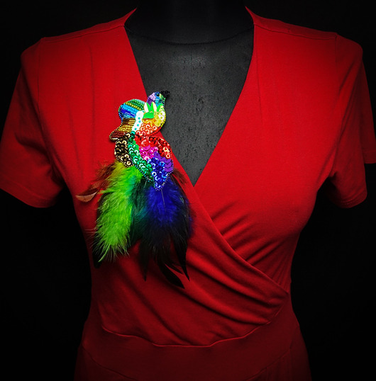 broszki Broszka Rajski ptak