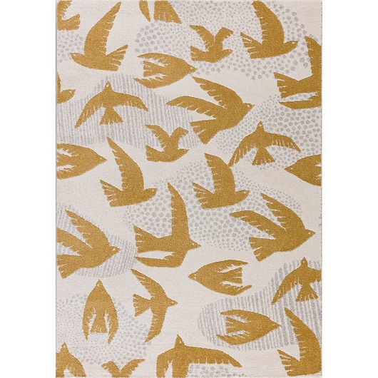 dywany Dywan Yellow Birds 120x170cm