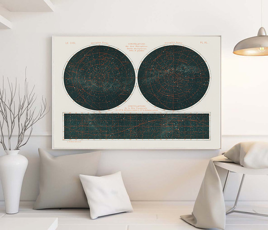 Konstelacje gwiazd | 100x70 cm Milo Mi