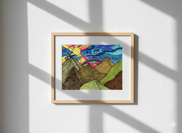 grafiki i ilustracje 14. POGODA W KRATKĘ - rysunek, plakat.