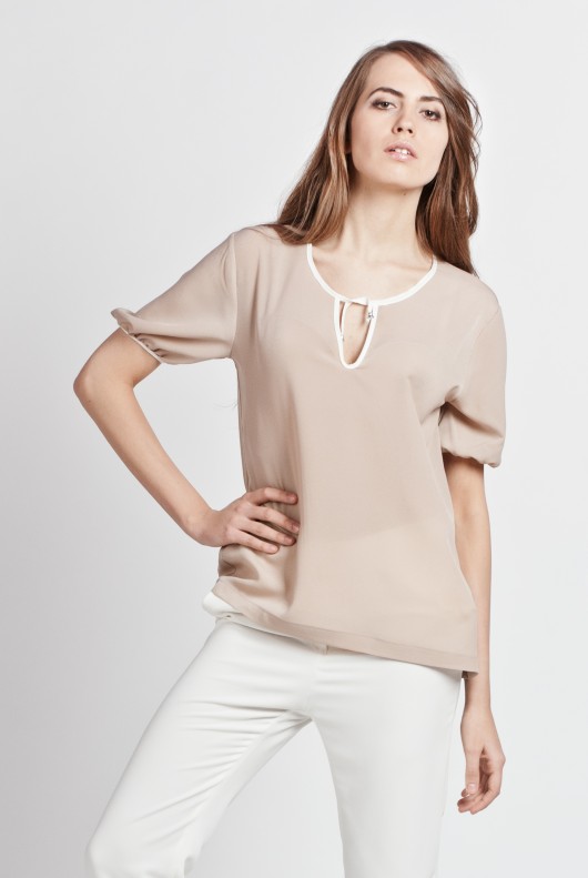 Simple blouse, blu 105 Lanti