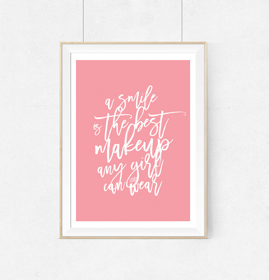 Plakat Marilyn Monroe Smile is the best...- A3 wejustlikeprints