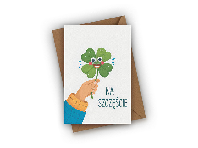 kartki okolicznościowe - wydruki Kartka okolicznościowa- Na szczęście