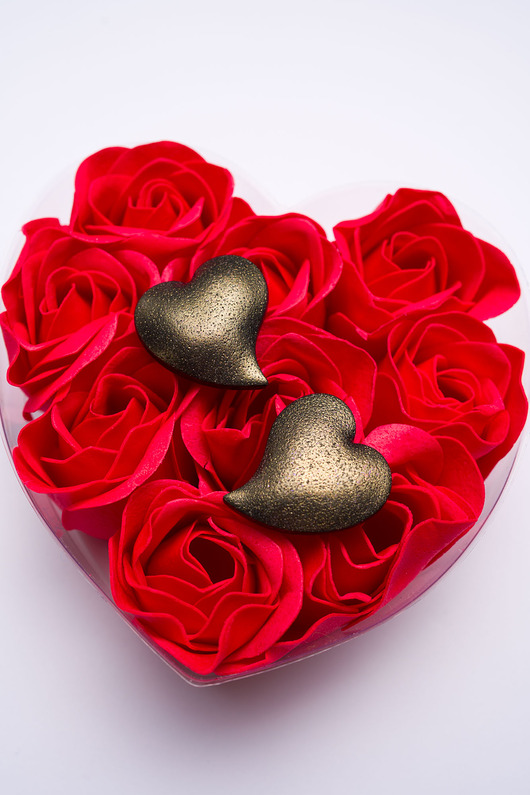 kolczyki z masy plastycznej Dmuchane sztyfty serca