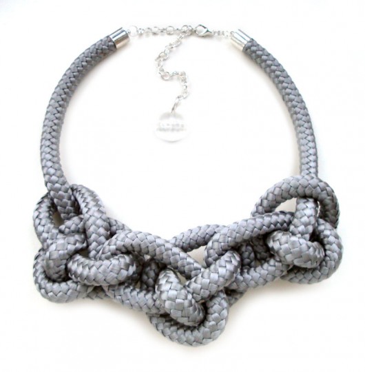 Grube sploty / kolia XL / silver Monika Roth