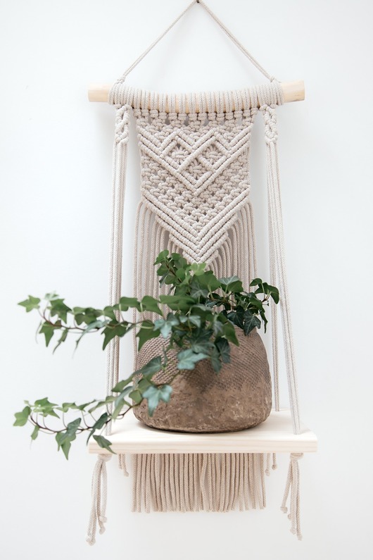 kwietniki Półka makrama