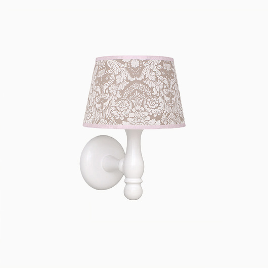Kinkiet beżowo-różowy ornament Roomee Decor