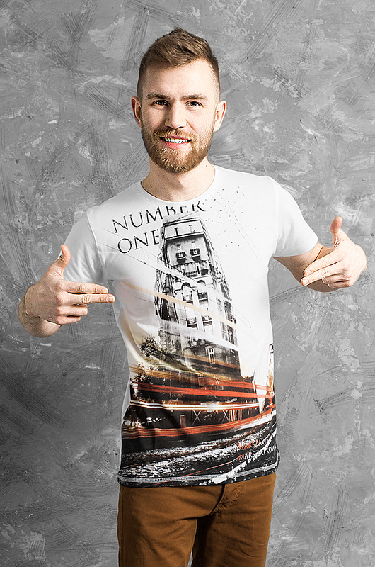 T-shirt męski TRAMWAJ ZWANY PODĄŻANIEM TCITY