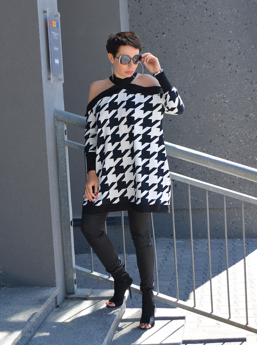 New  TUNIKA  PEPITKA  Oversize momo fashion