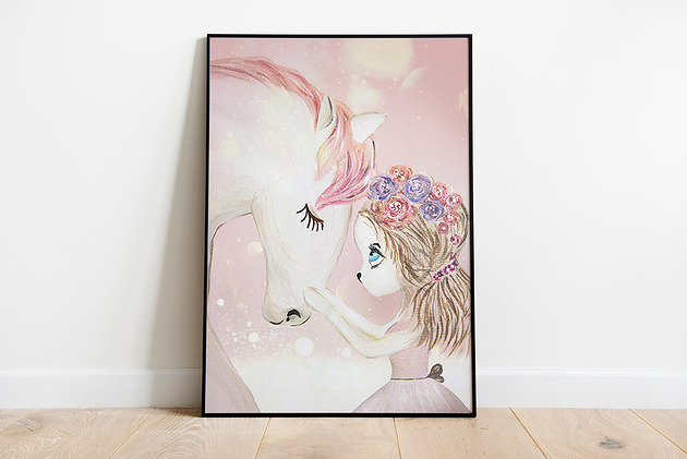 Pastelowy plakat dla dzieci Pas De LArt