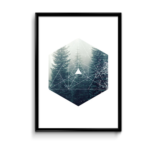 Plakat Las geometria  Bury Lis
