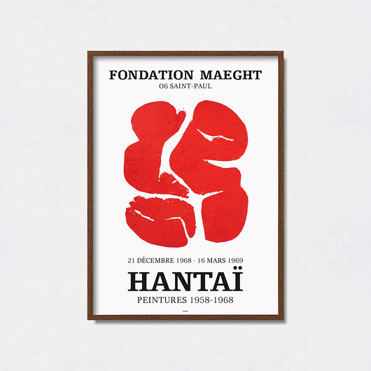 Simon Hantai plakat do wystawy Pas De LArt