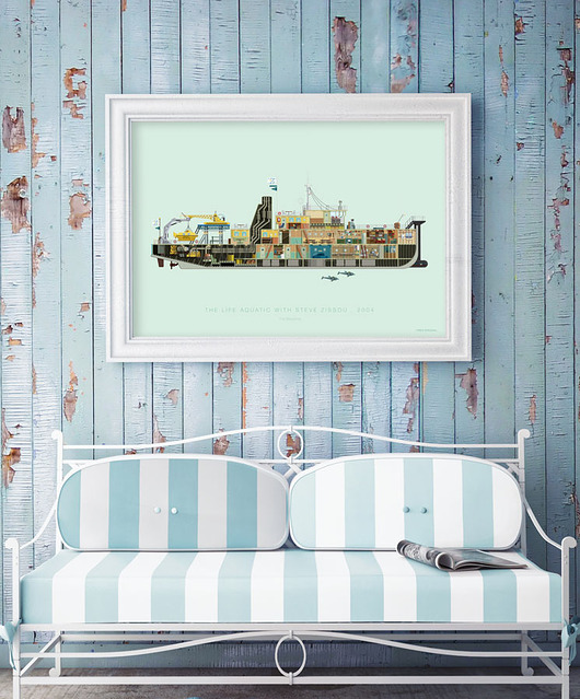 plakaty Life Aquatic - The Belafonte - plakat 50x70 cm