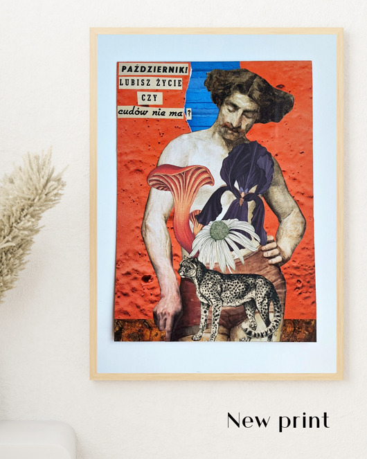 plakaty Październik - kolaż analogowy (print)