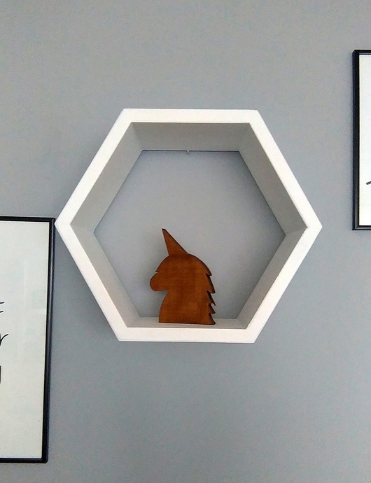 Heksagon sosna półka  Little Wood Bunny