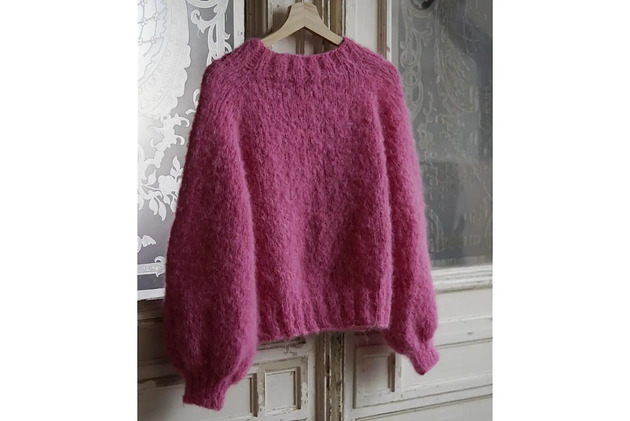 swetry damskie  Sweter Fluffy Pink