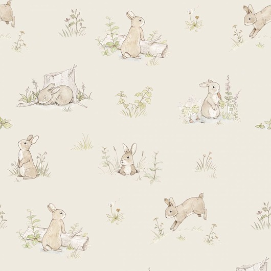 Tapeta Rabbit Day Beige dekornik