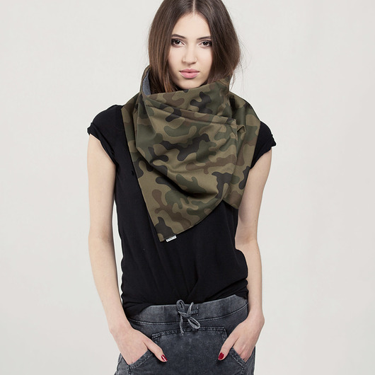 Duży Dwustronny Komin Oliwkowa Zieleń Moro CADOaccessories