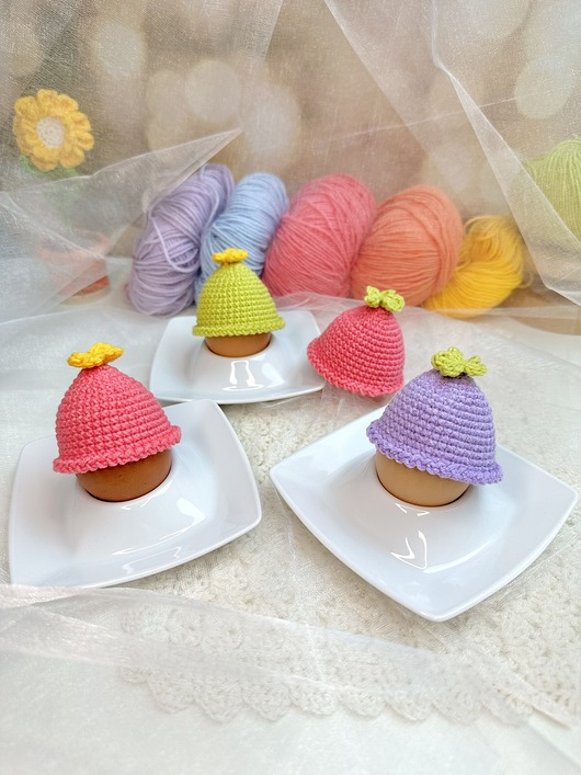 ozdoby wielkanocne Czapeczka na jajko wielkanocne ocieplacz