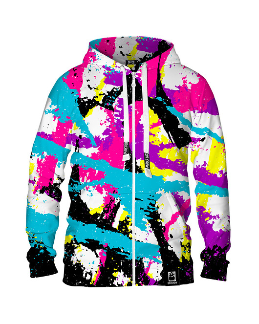 bluzy męskie Męska Bluza Expres Zamek DR.CROW Psychodelic G