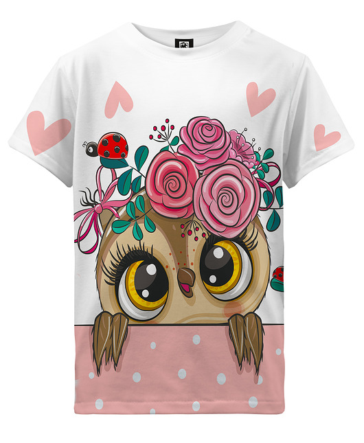 t-shirty dla dziewczynki T-shirt Girl DR.CROW Sowa