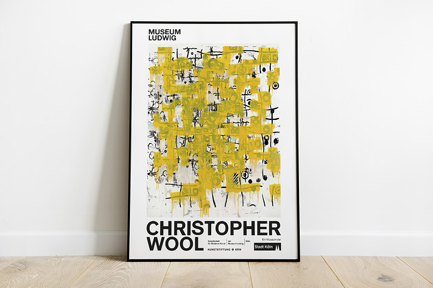 Christopher Wool - plakat wystawowy Pas De LArt