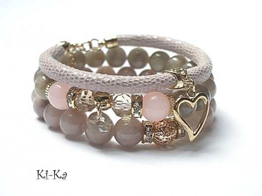 Grey and antique pink  /31-07-2015/ set KiKa pracownia