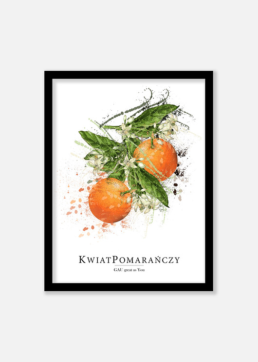 Kwiat Pomarańczy Plakat GAU Home