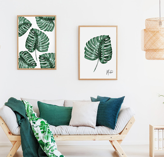 Zestaw plakatów Monstera - rośliny HOG STUDIO