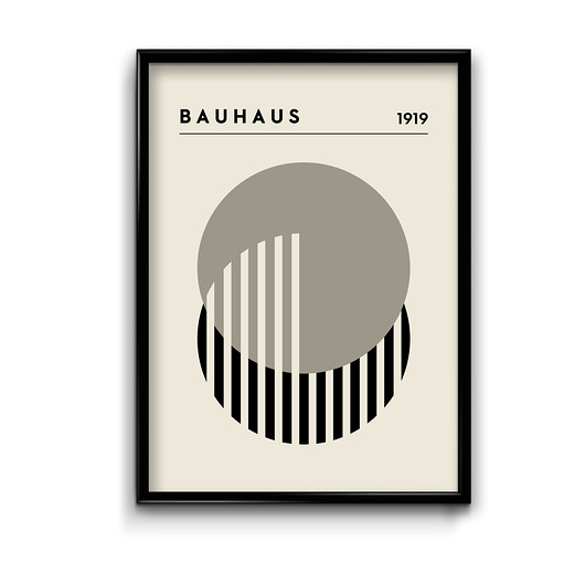 plakaty Plakat Bauhaus Beż No.5