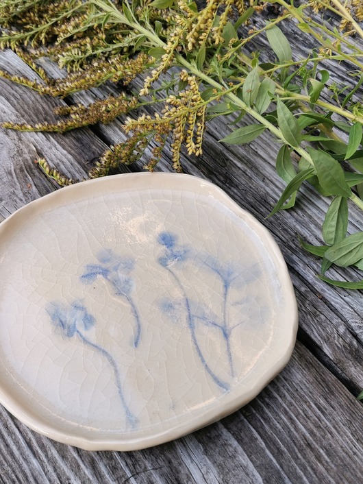 pojemniki na biżuterię Ceramiczny talerz ŁĄKOWY