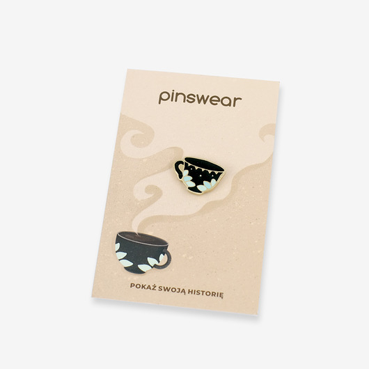 przypinki Pin Filiżanka "Kaffe"