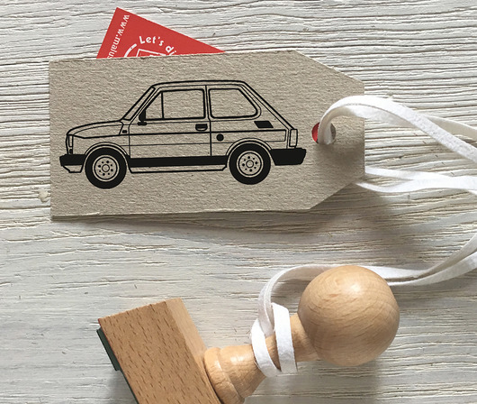 stemple Stempel stare samochody Fiat 126p