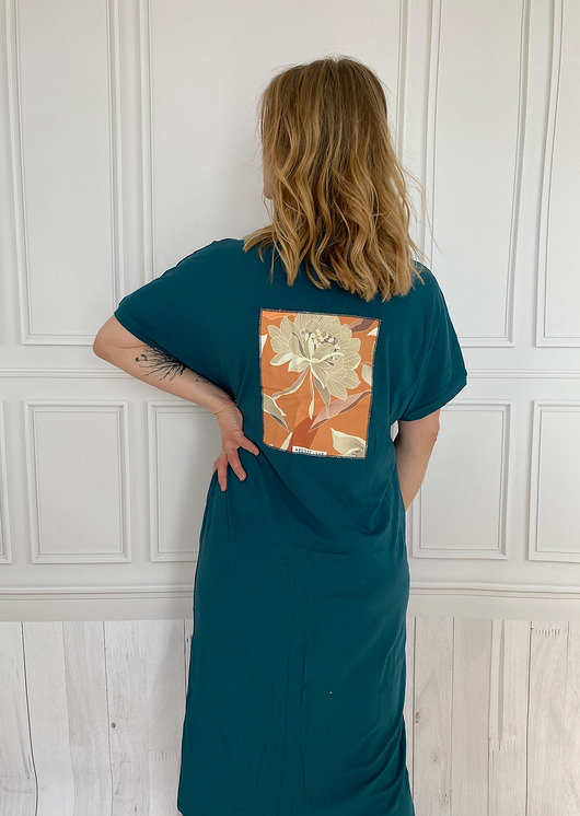 sukienki midi damskie Sukienka kimono oversize