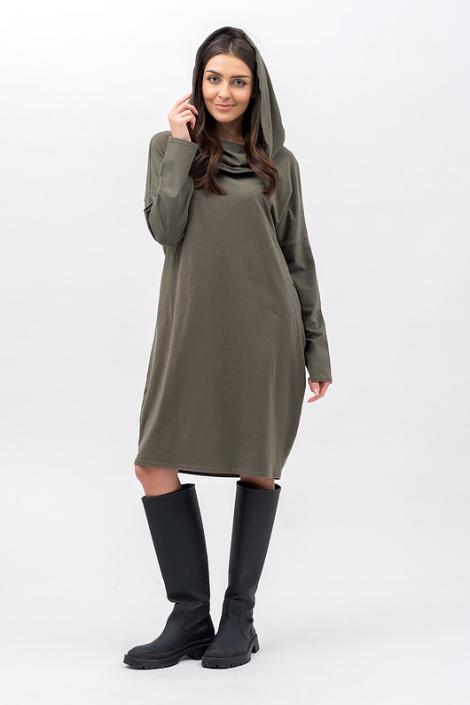 sukienki midi damskie Sukienka ,,NANA" khaki