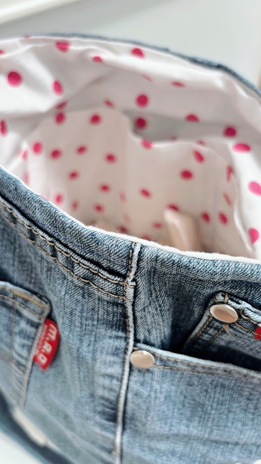 torby na ramię Jeansowa Torba na ramie patchwork  jeansowa torebka jeans