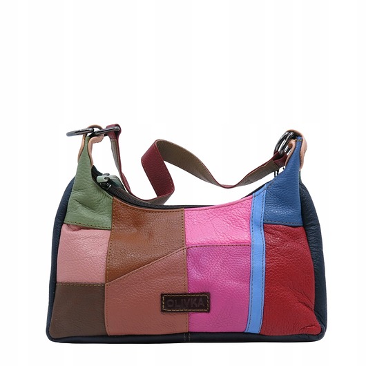 torby na ramię Torebka damska na ramię kolorowa skórzana wygodna zero waste OLIVKA
