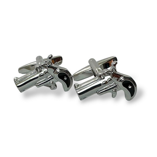 spinki do mankietów Spinki do mankietów - SPINKI - BROŃ (SREBRNA) - STAL