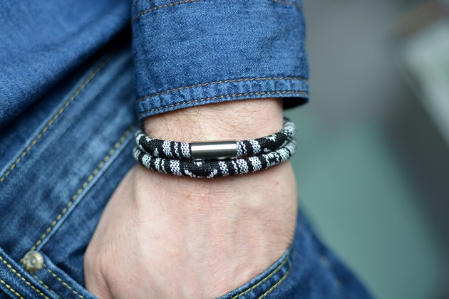 biżuteria męska Bransoletka MĘSKA BOHO MASAYAL DUO SATIN STEEL