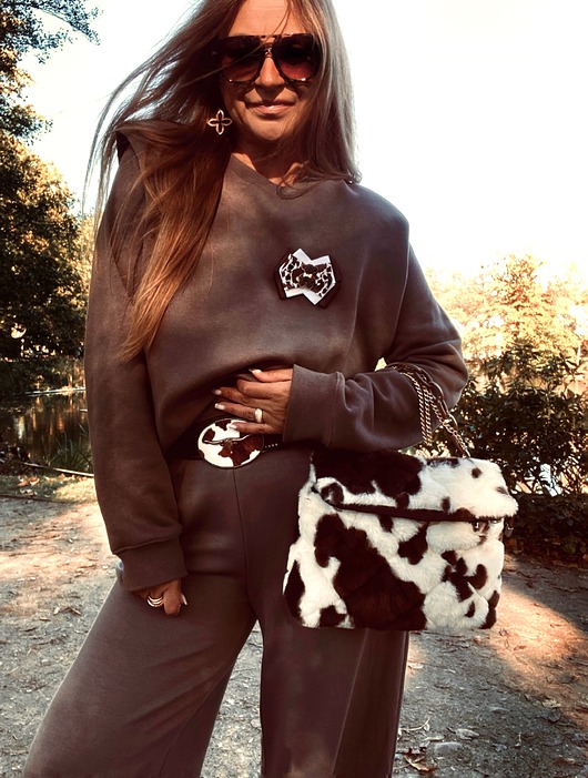 broszki Jesienna Brosza z czekoladowym MISIEM Nowość