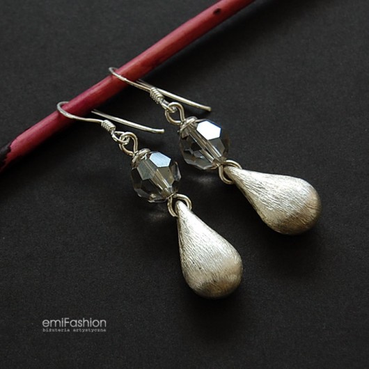 Satynowe srebro i kryształ Swarovski MAREMI Jewelry